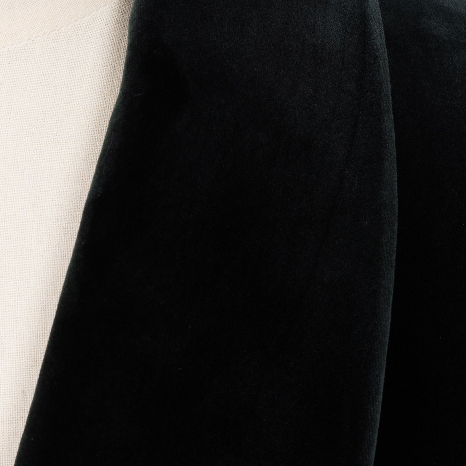De Petrillo x MJ: Dark Green Velvet Jacket "Serata Elegante" made of pure Cotton - handmade